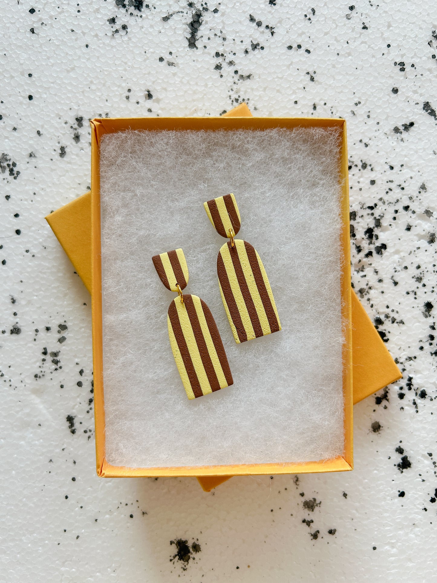 Banana Stripe Earrings