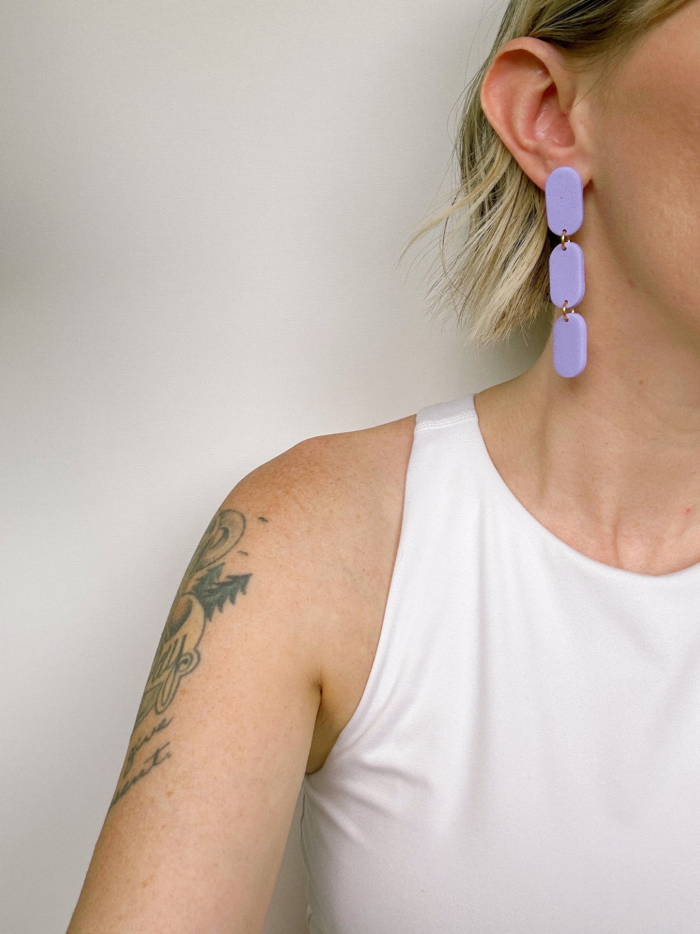 Chartreuse Mia Chain Earrings