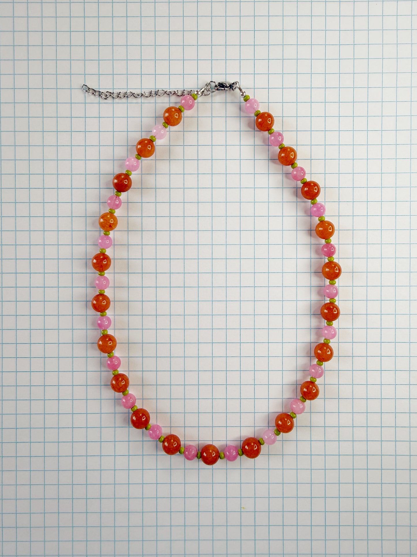 Aperol Beaded Necklace