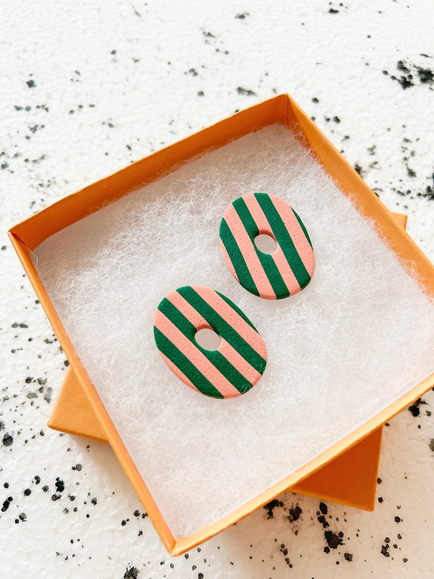 Francie Stripe Cutout Earrings