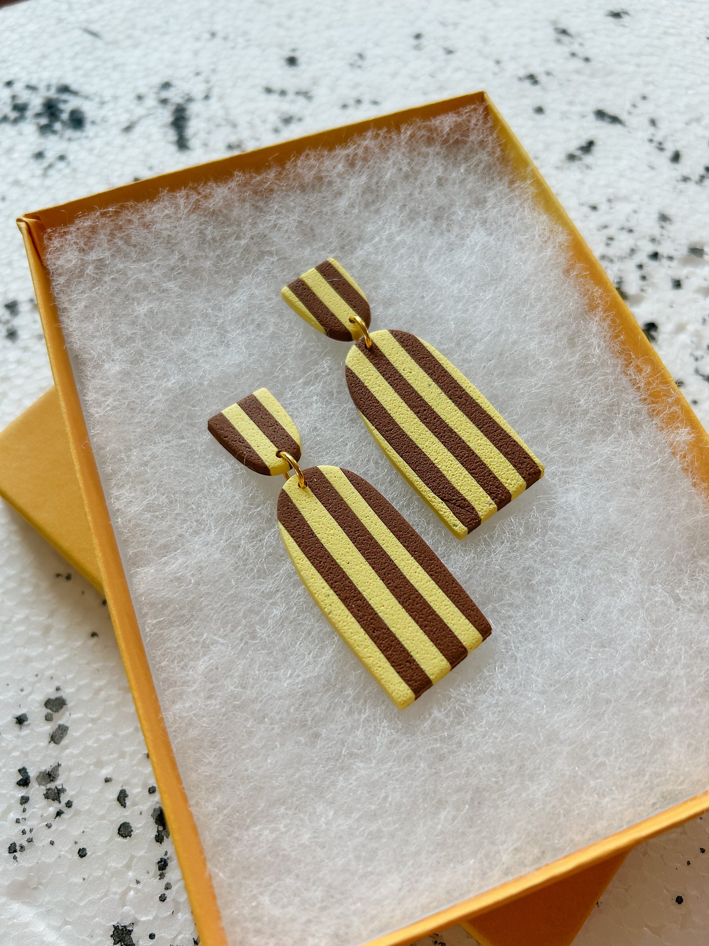 Banana Stripe Earrings