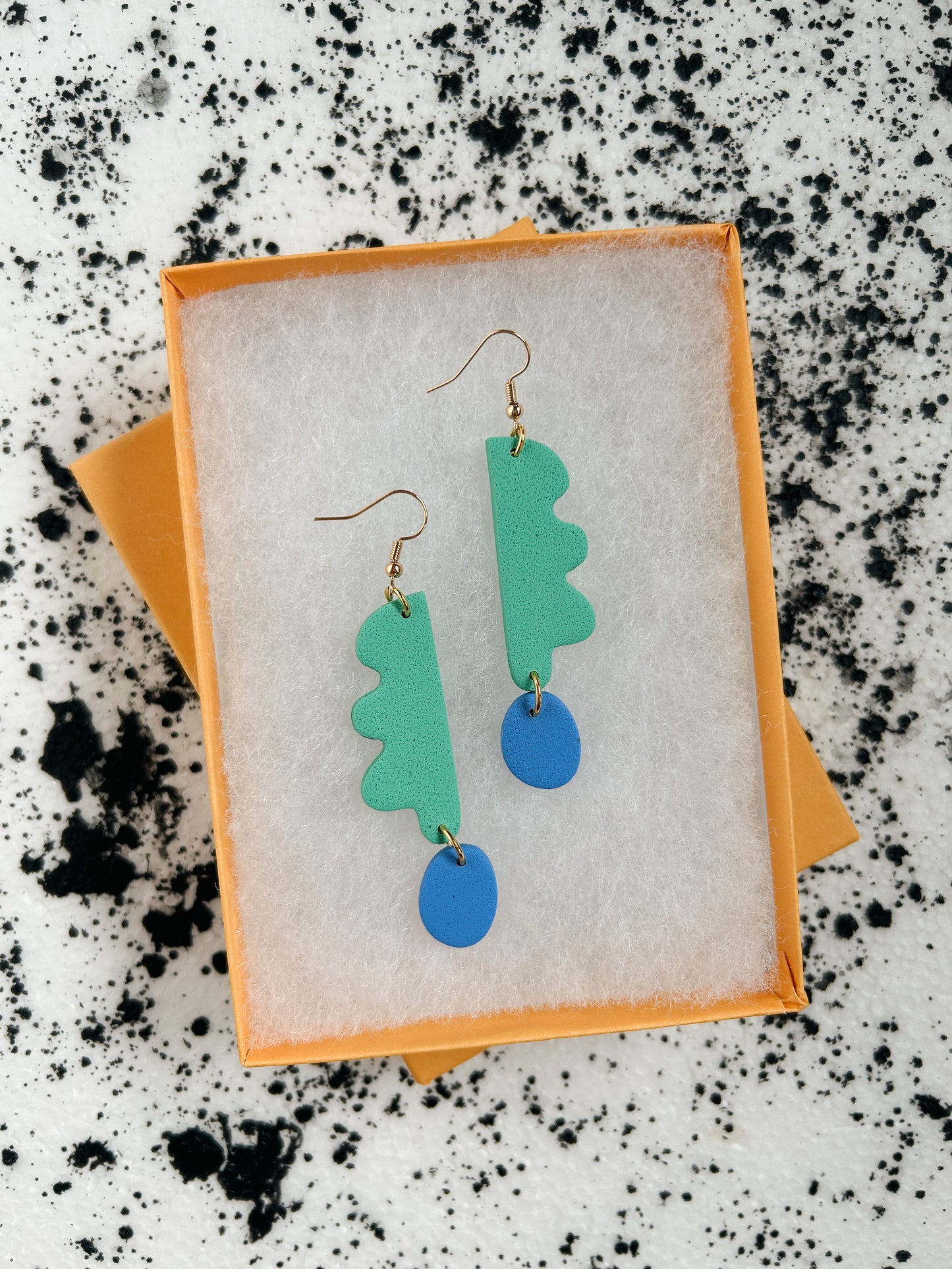 Aqua Wavy Days Earrings