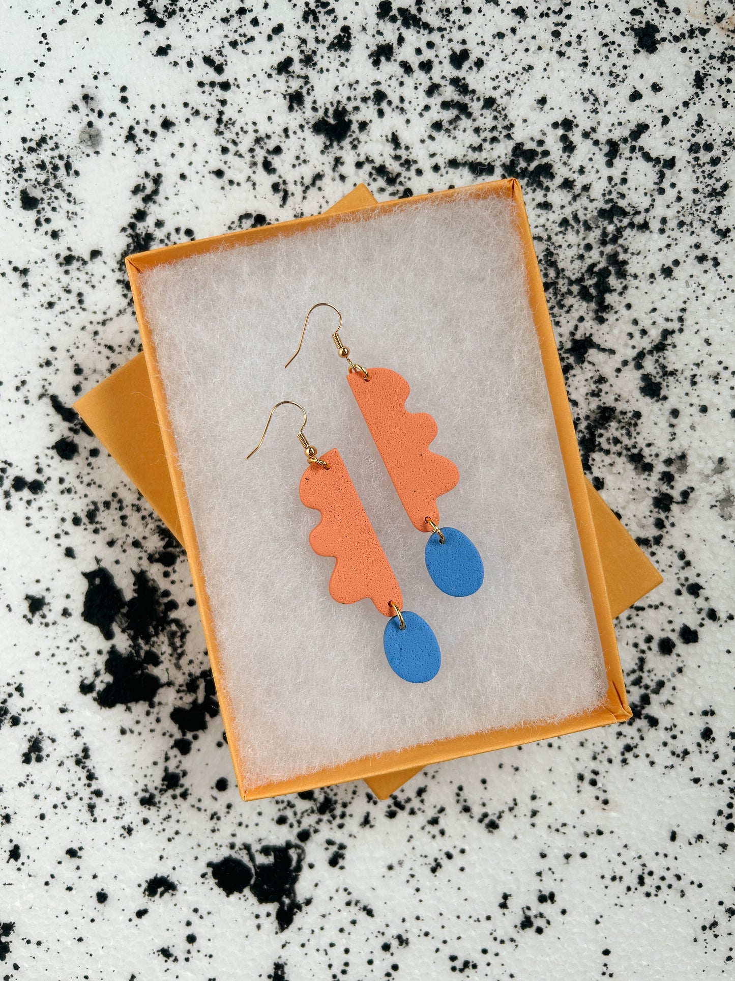 Peach Wavy Days Earrings