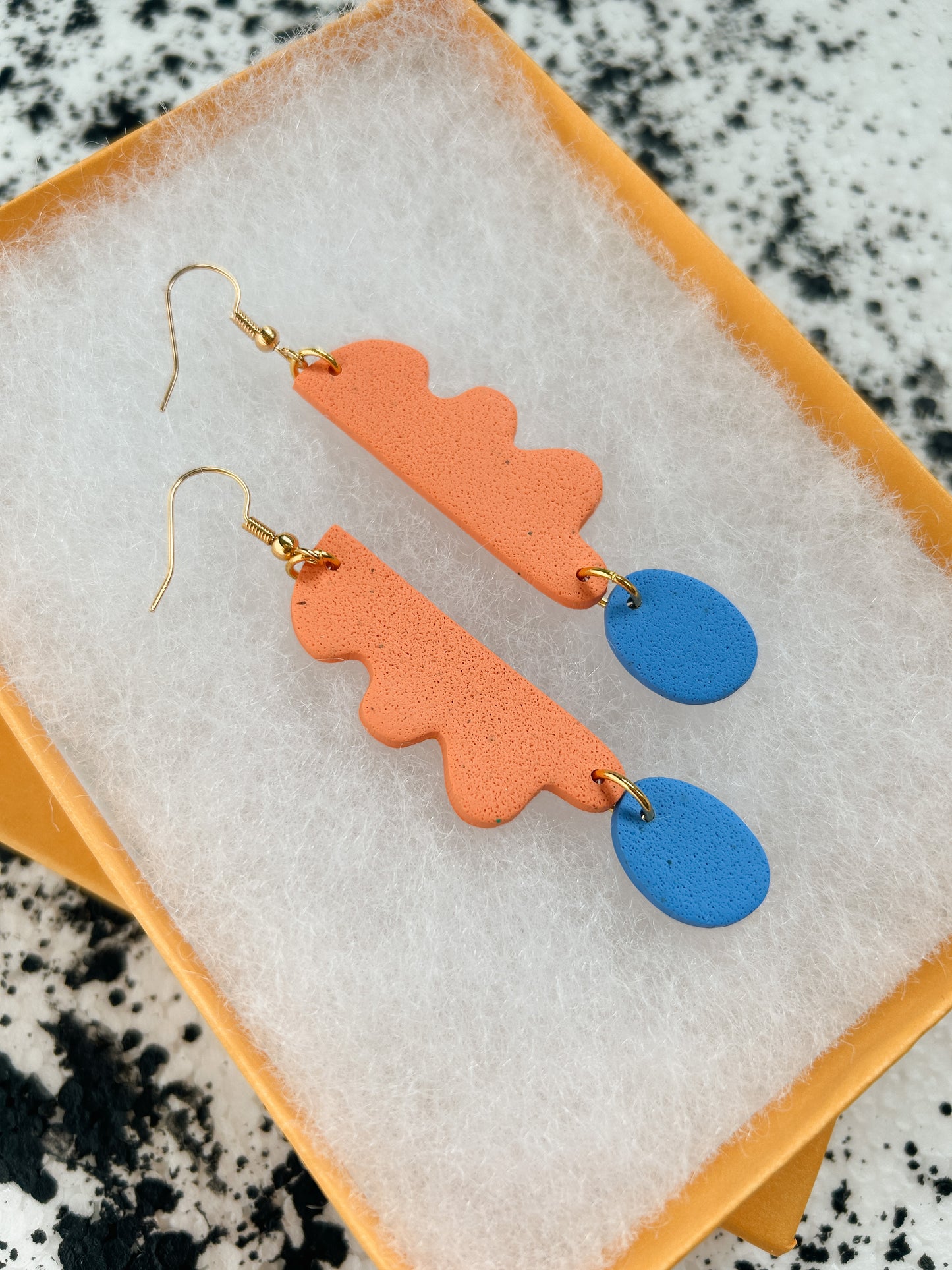 Peach Wavy Days Earrings