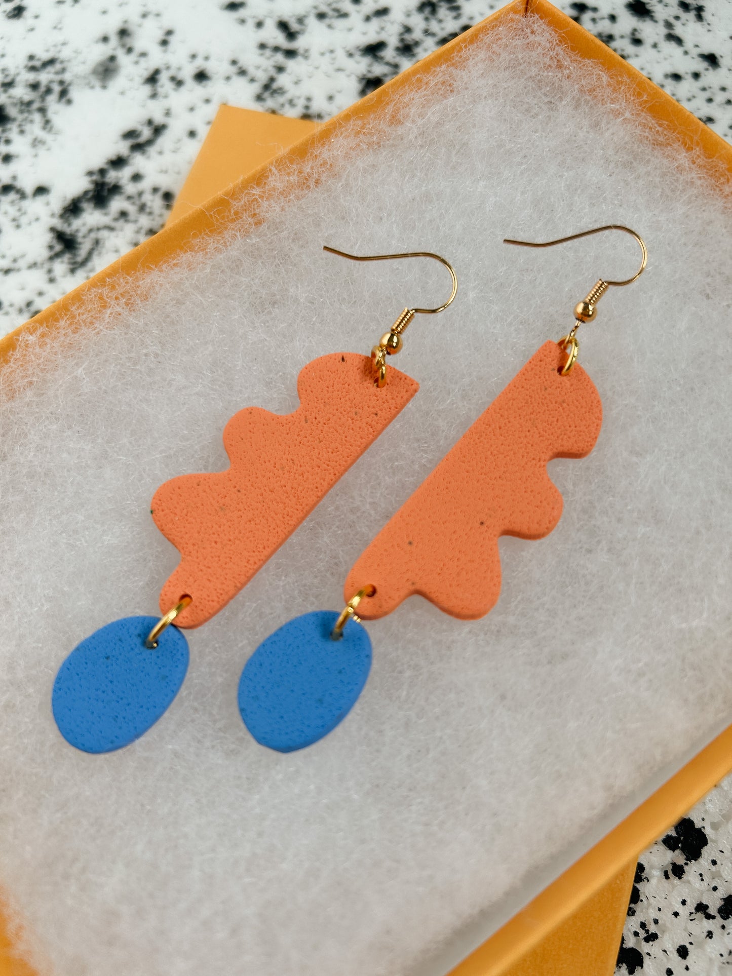 Peach Wavy Days Earrings