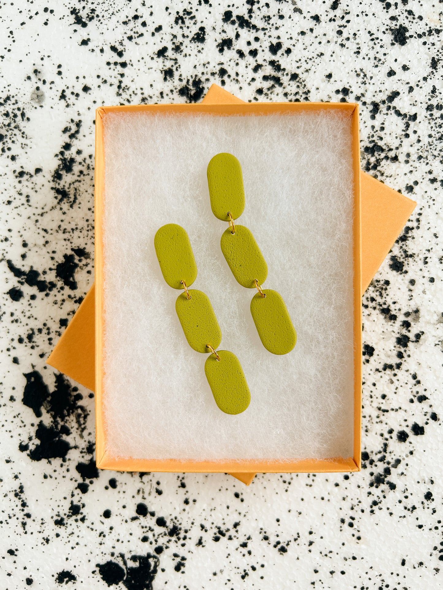 Chartreuse Mia Chain Earrings