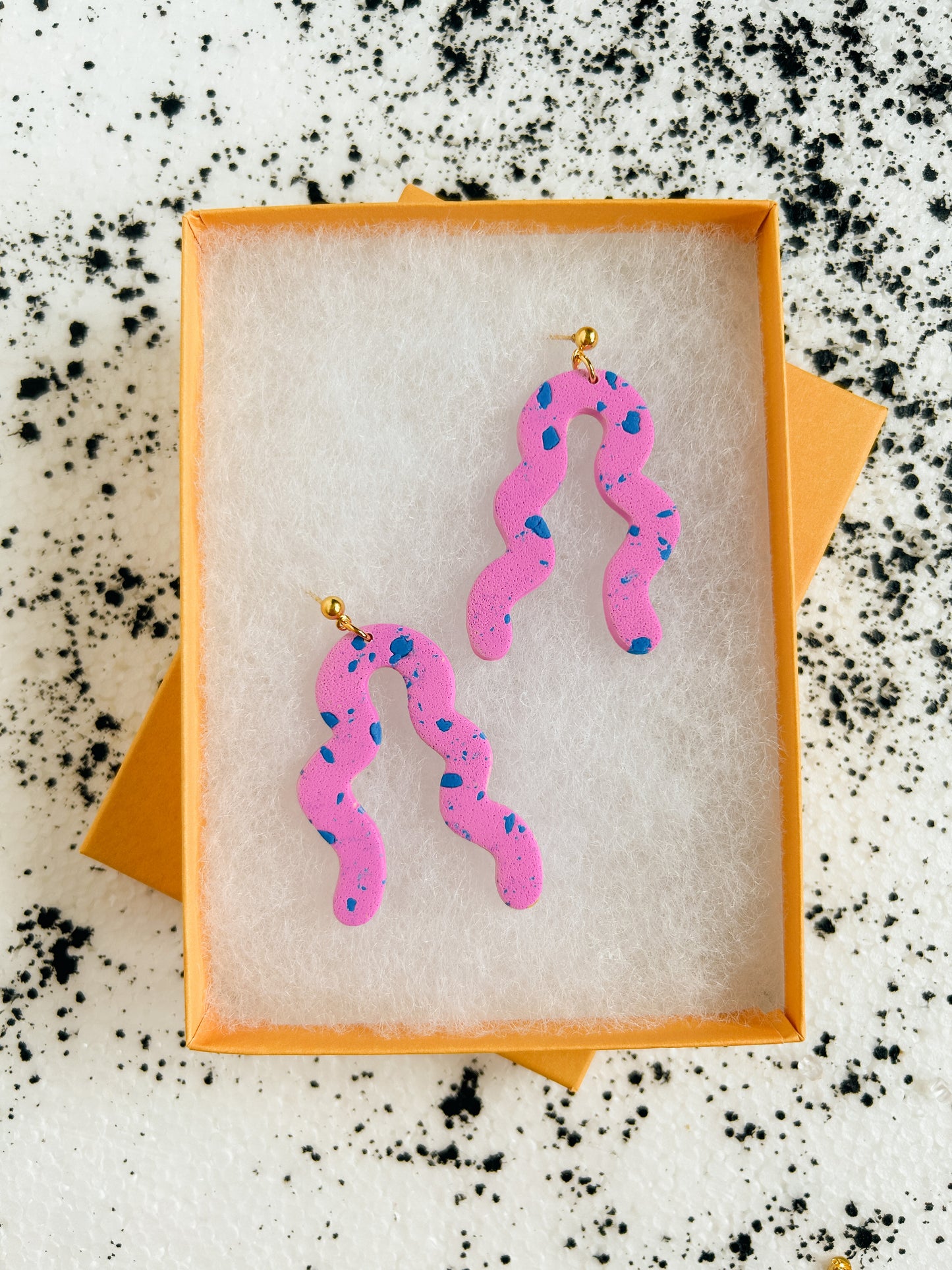 Speckle Squiggle Earrings