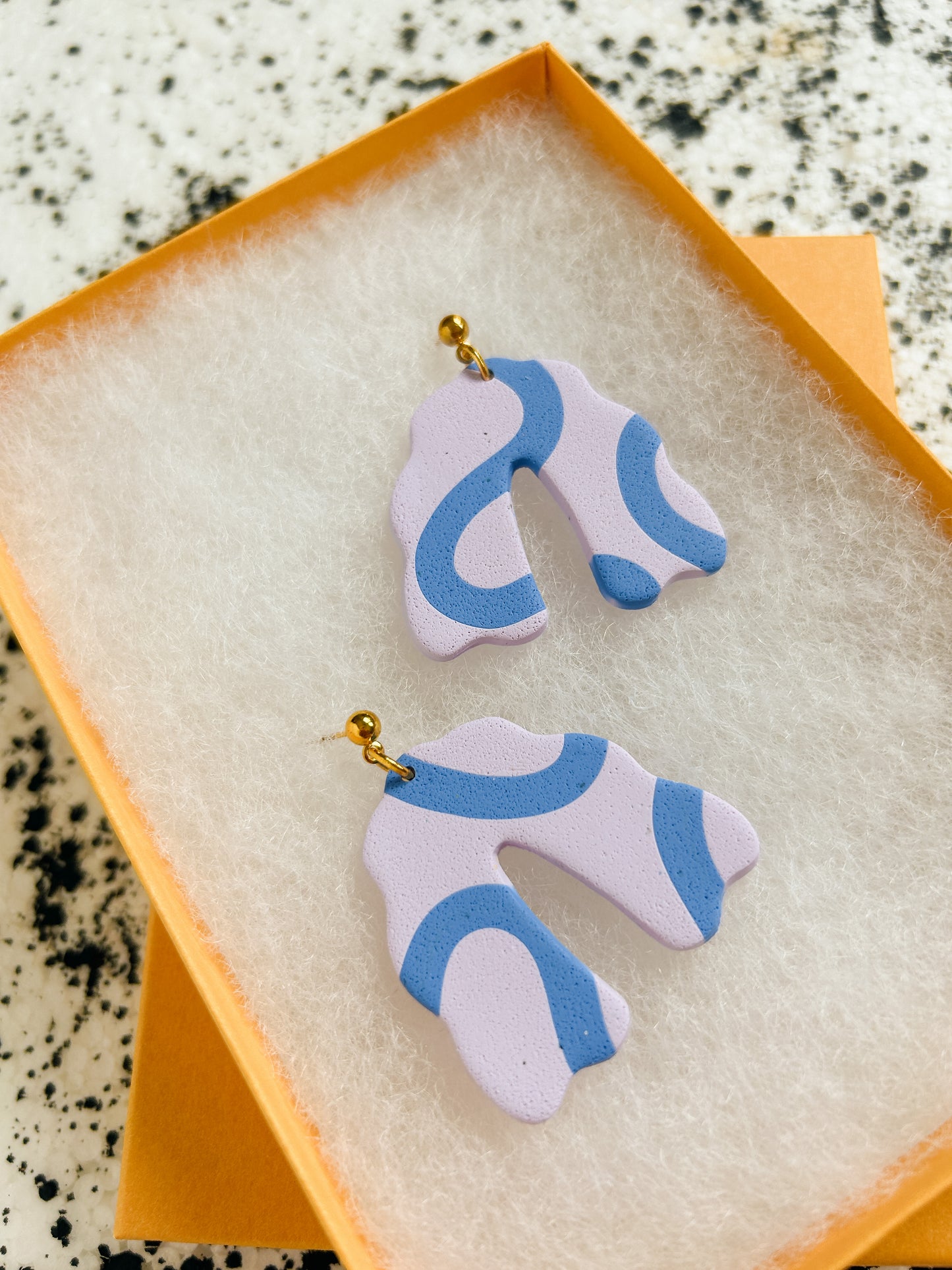 Lilac Wave Arch Earrings