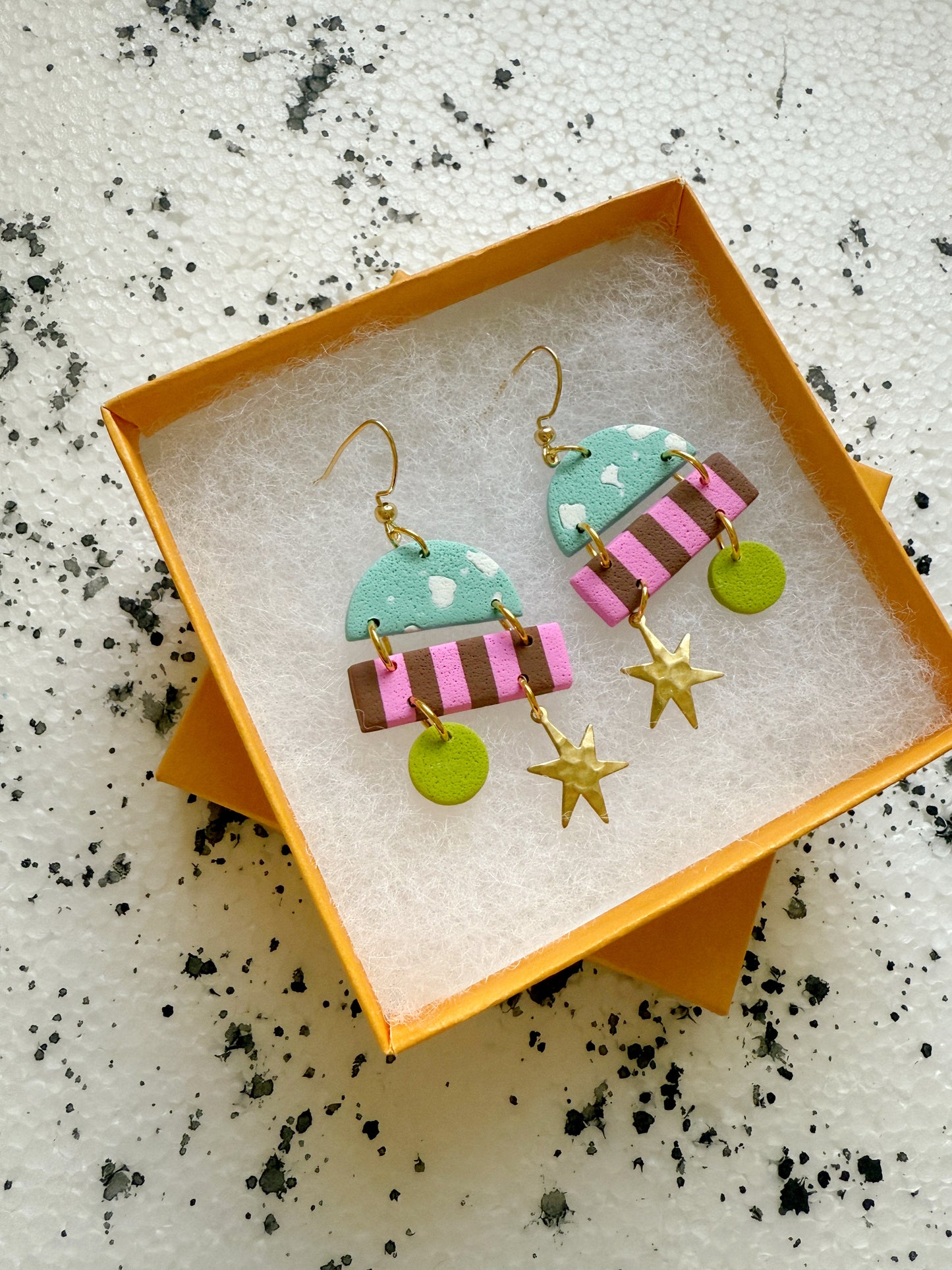 luna star earrings