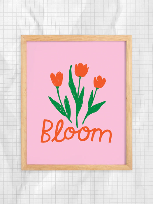 Pink Bloom 8x10 Art Print