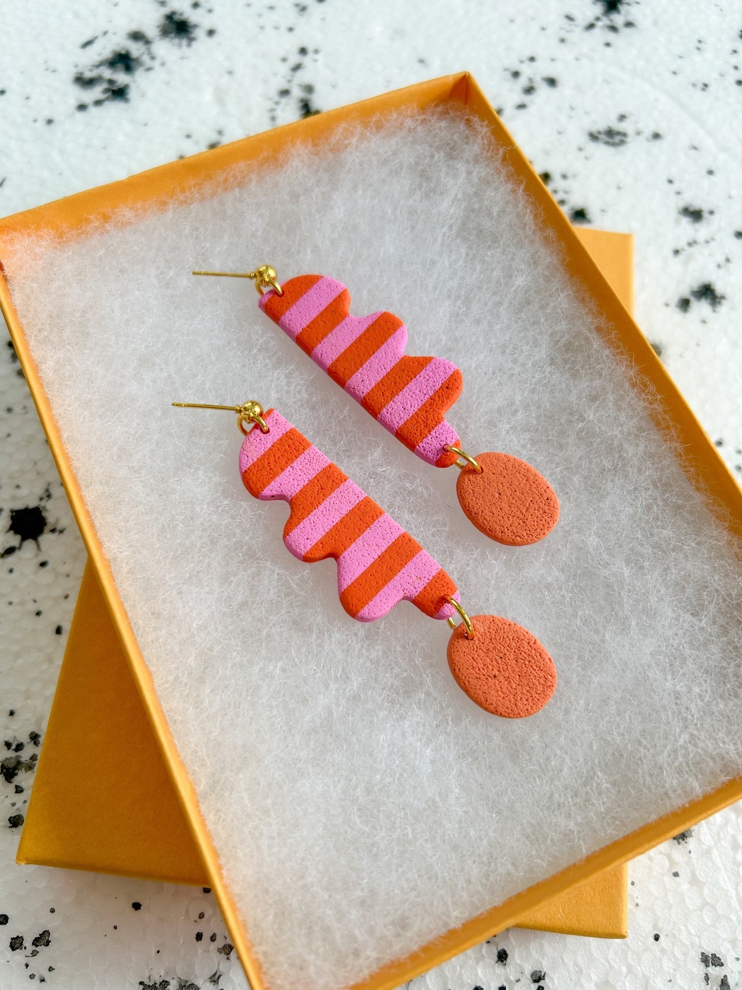 striped wavy days earrings