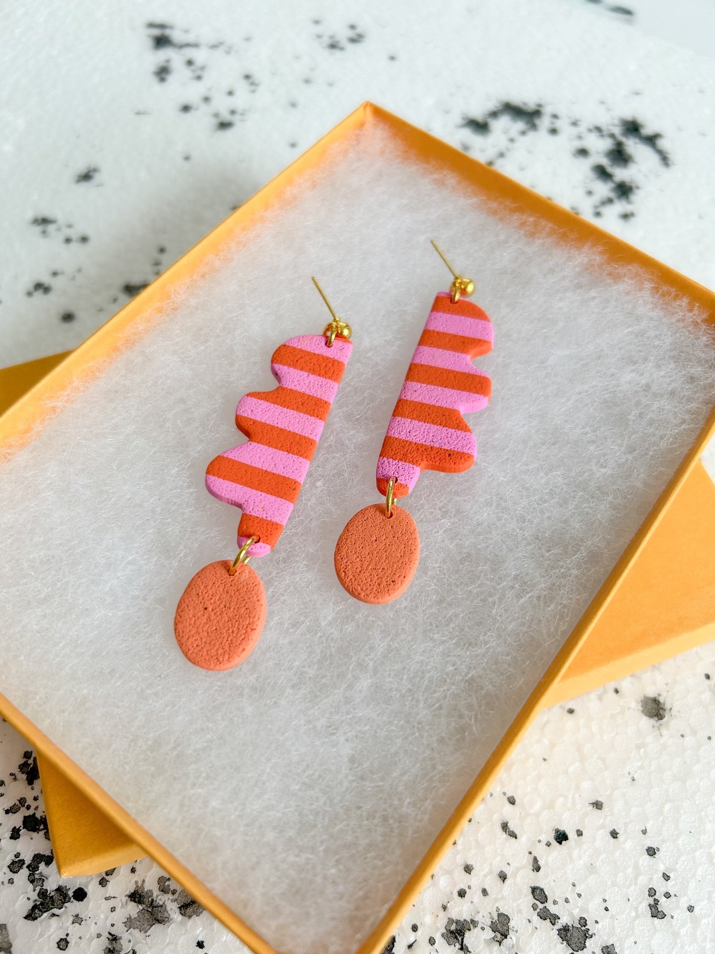 striped wavy days earrings