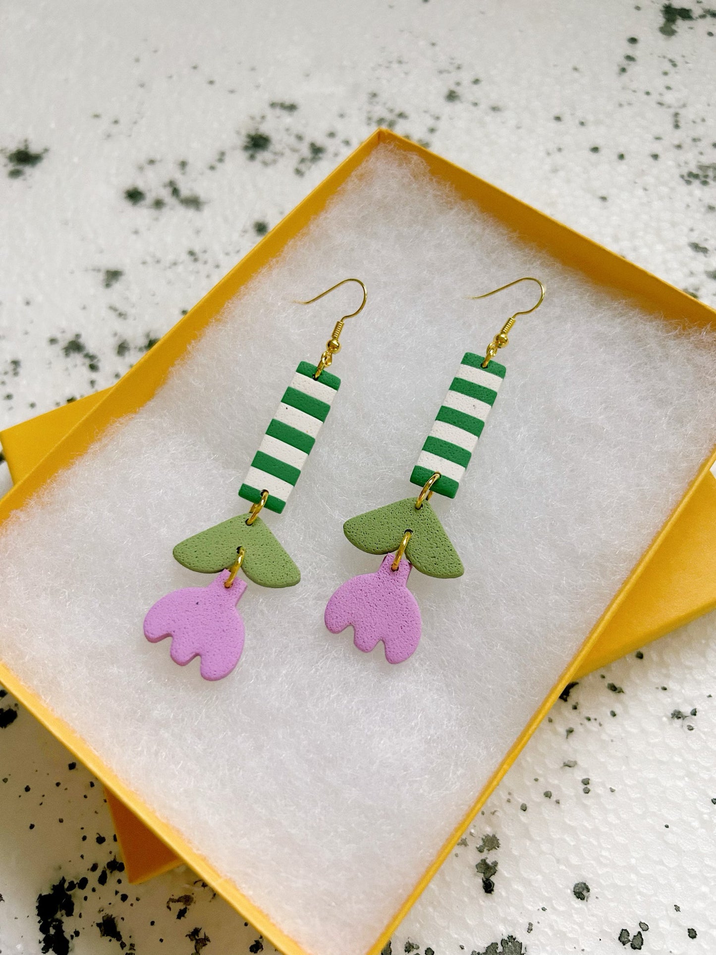 tulip stripe earrings