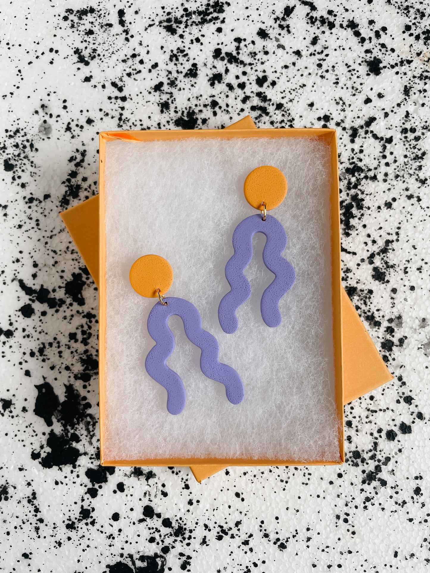 Periwinkle Squiggle Earrings