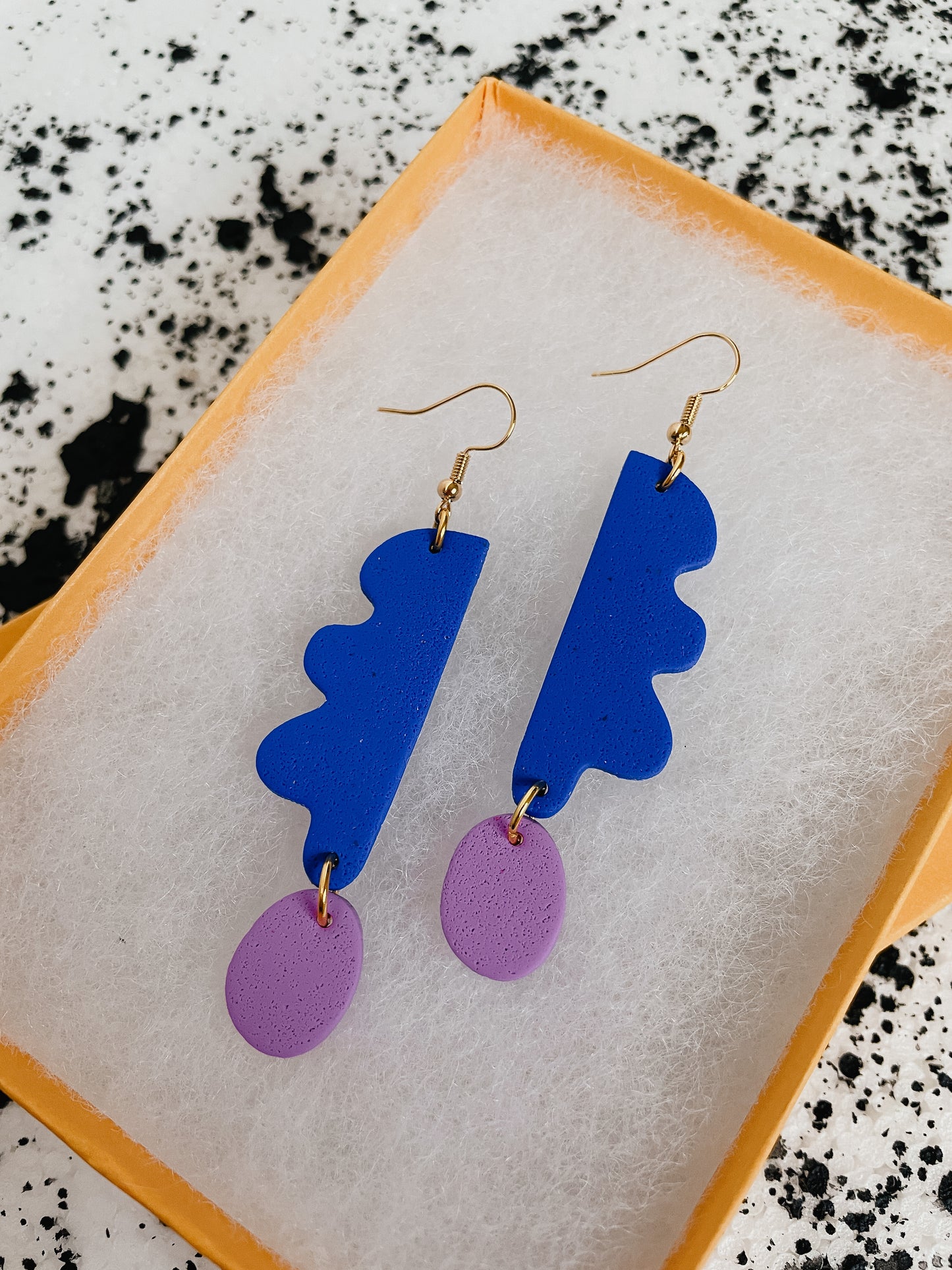 Cobalt Wavy Days Earrings