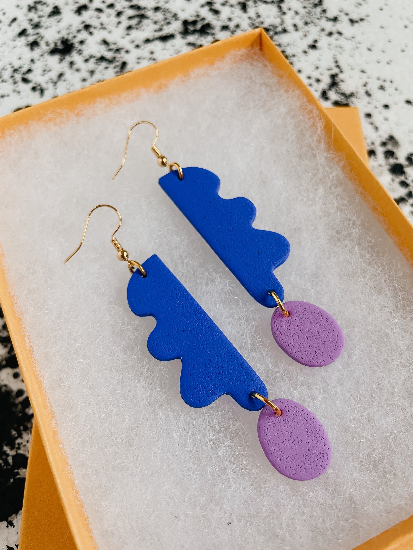 Cobalt Wavy Days Earrings