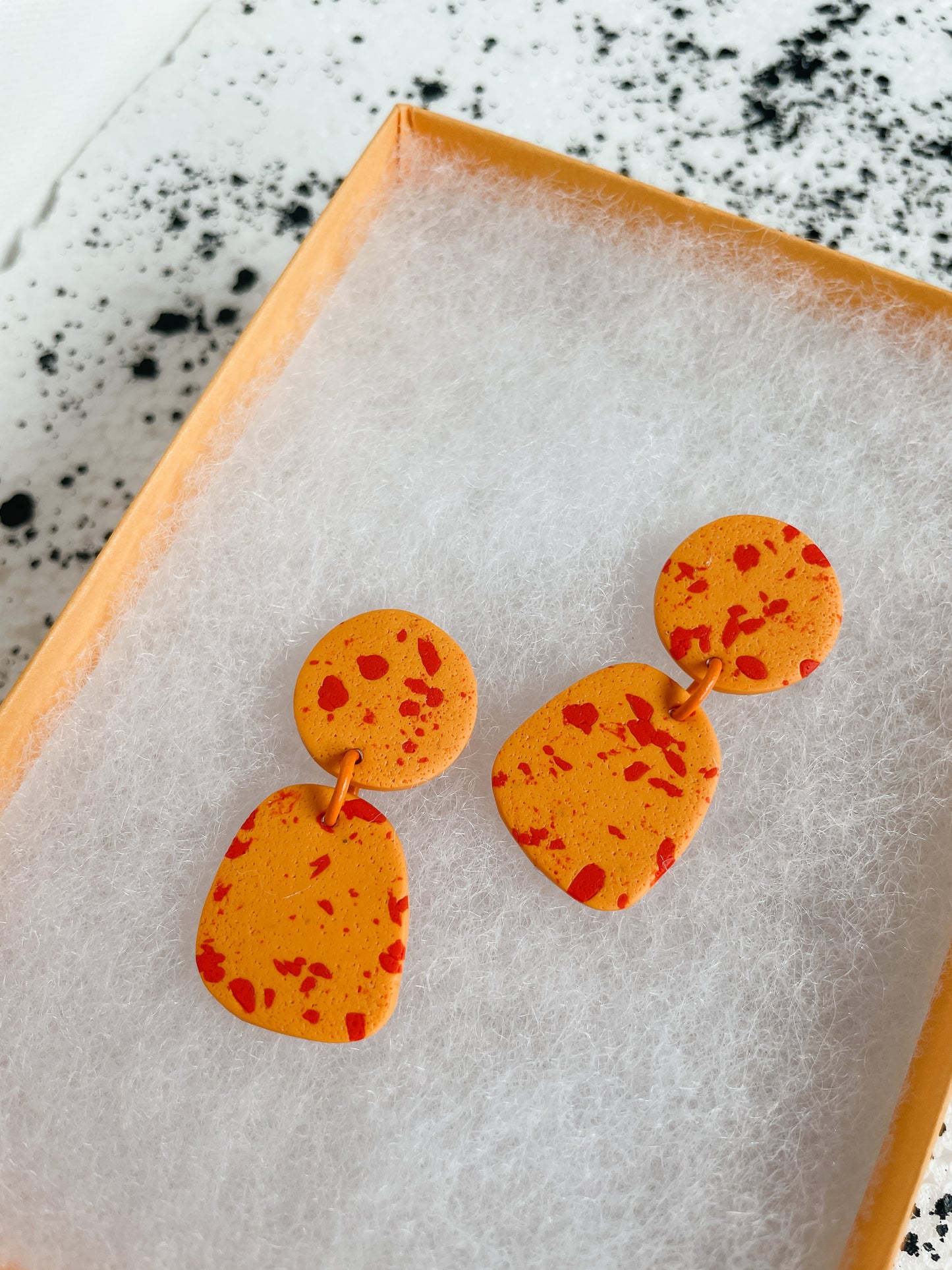 Clementine Speckle Earrings