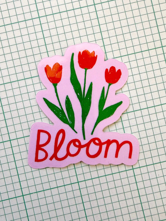 Bloom Tulips Vinyl Sticker