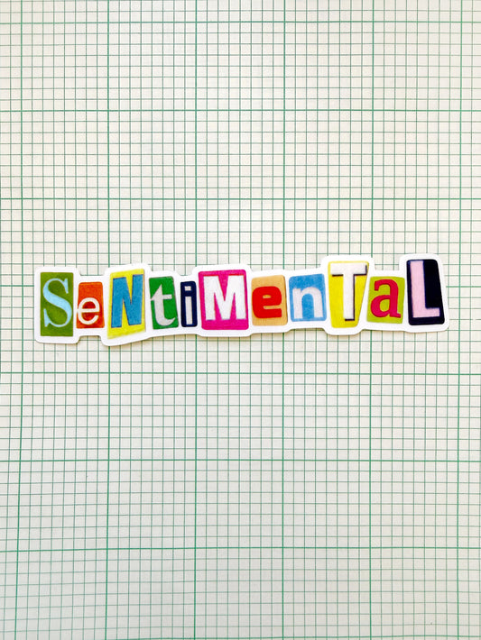 Sentimental Vinyl Sticker