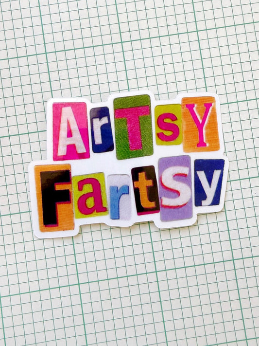 Artsy Fartsy Vinyl Sticker