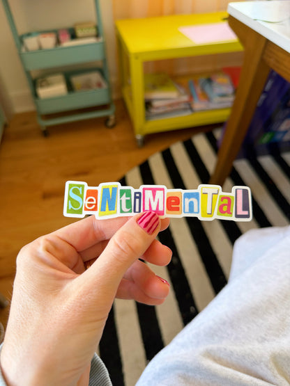 Sentimental Vinyl Sticker