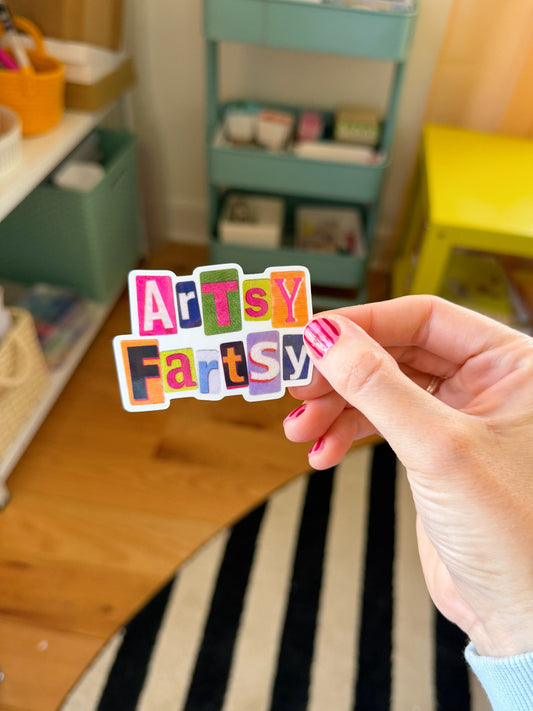 Artsy Fartsy Vinyl Sticker