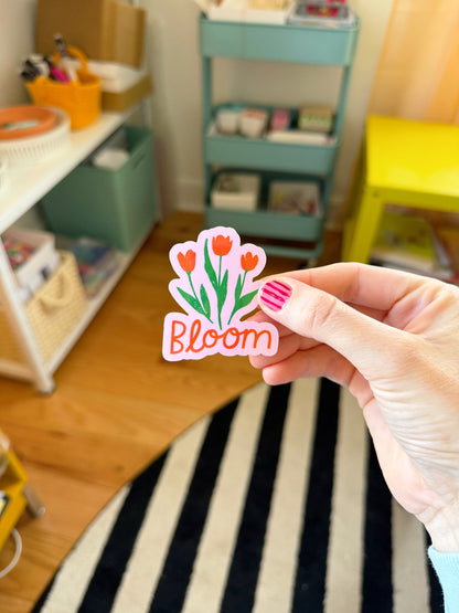 Bloom Tulips Vinyl Sticker