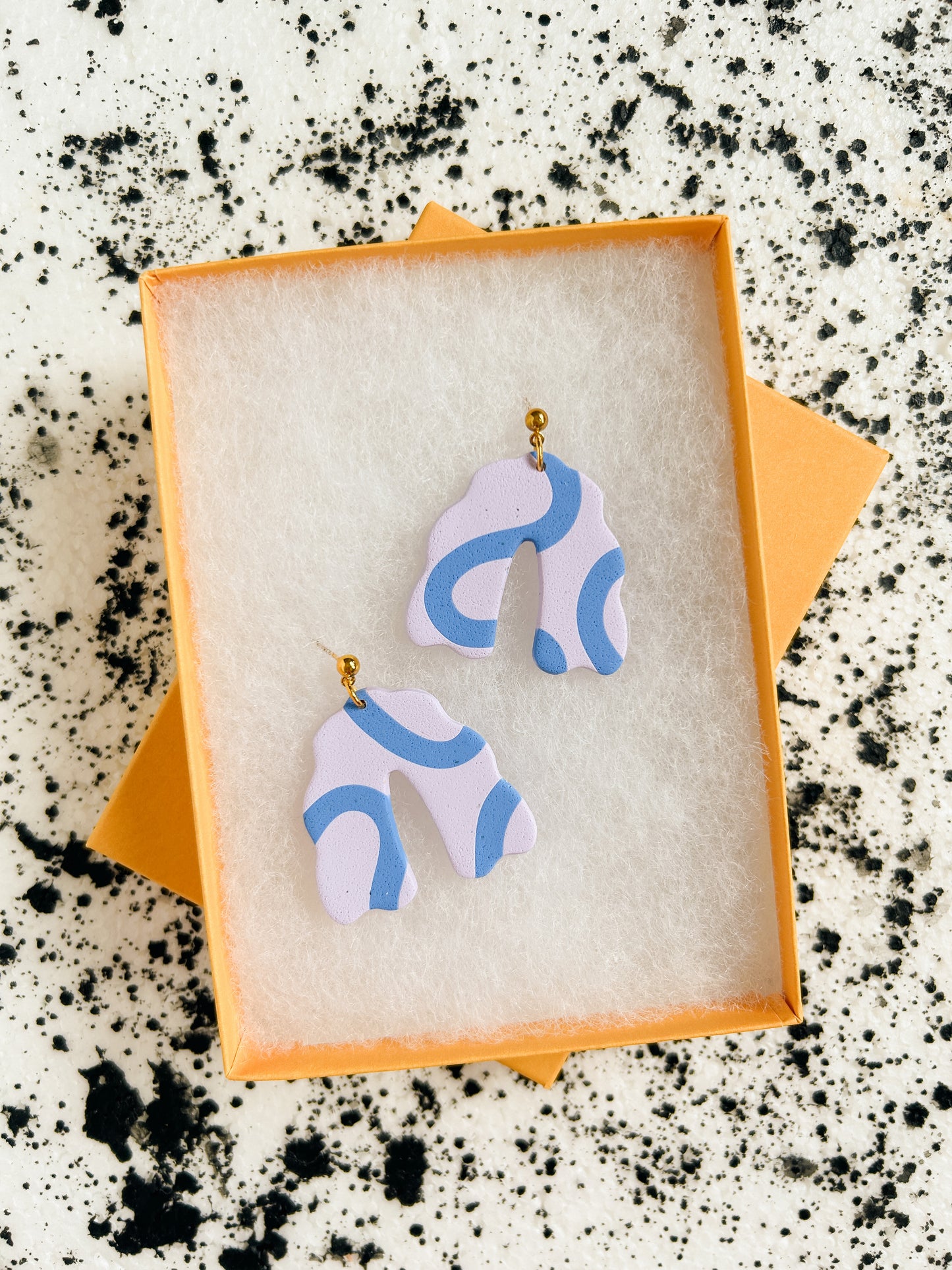 Lilac Wave Arch Earrings