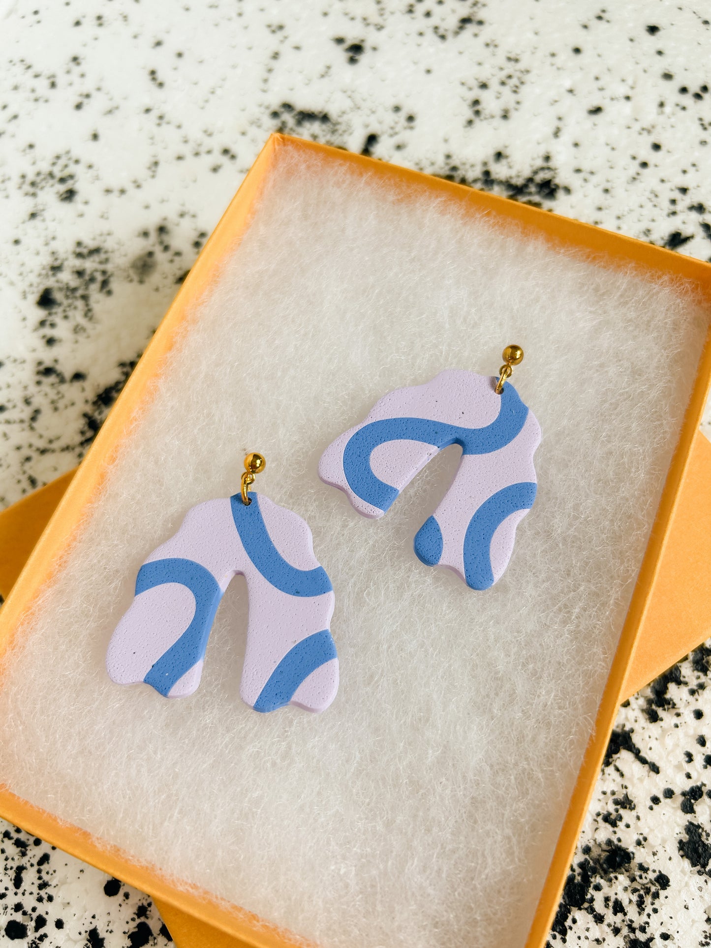 Lilac Wave Arch Earrings