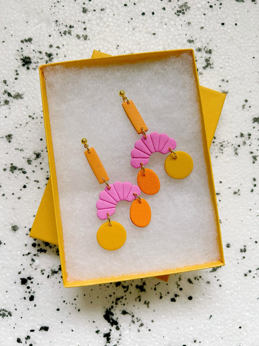 mango balance earrings