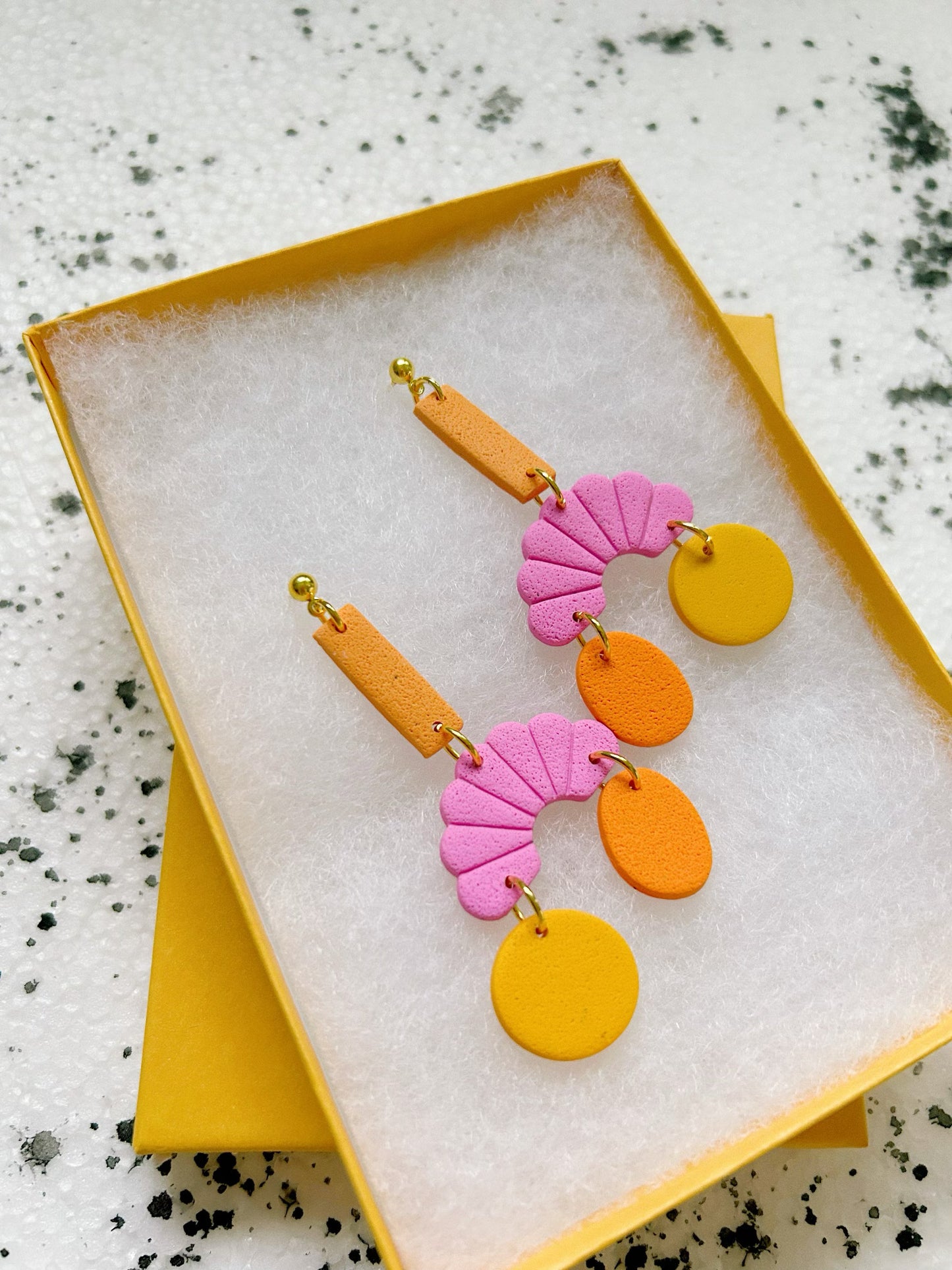 mango balance earrings