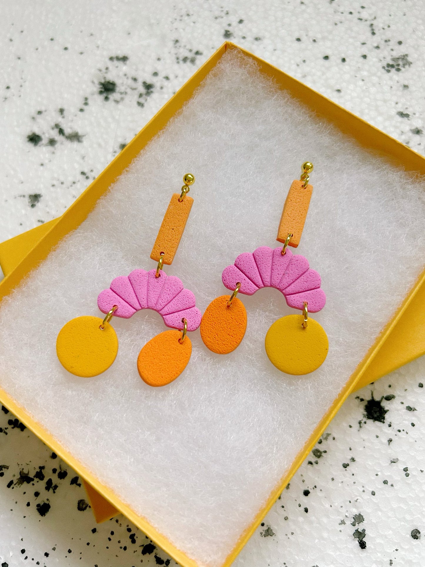 mango balance earrings