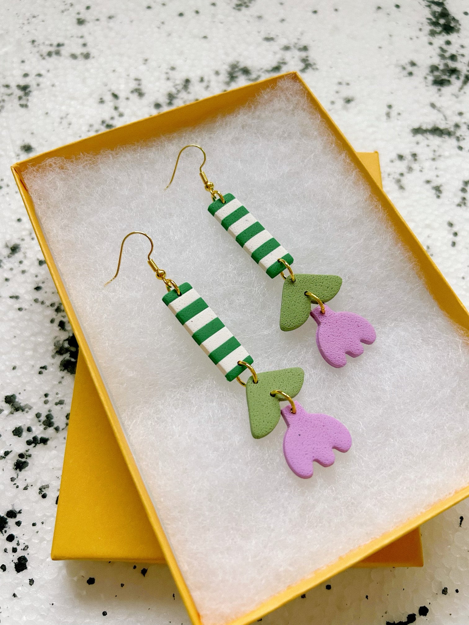 tulip stripe earrings